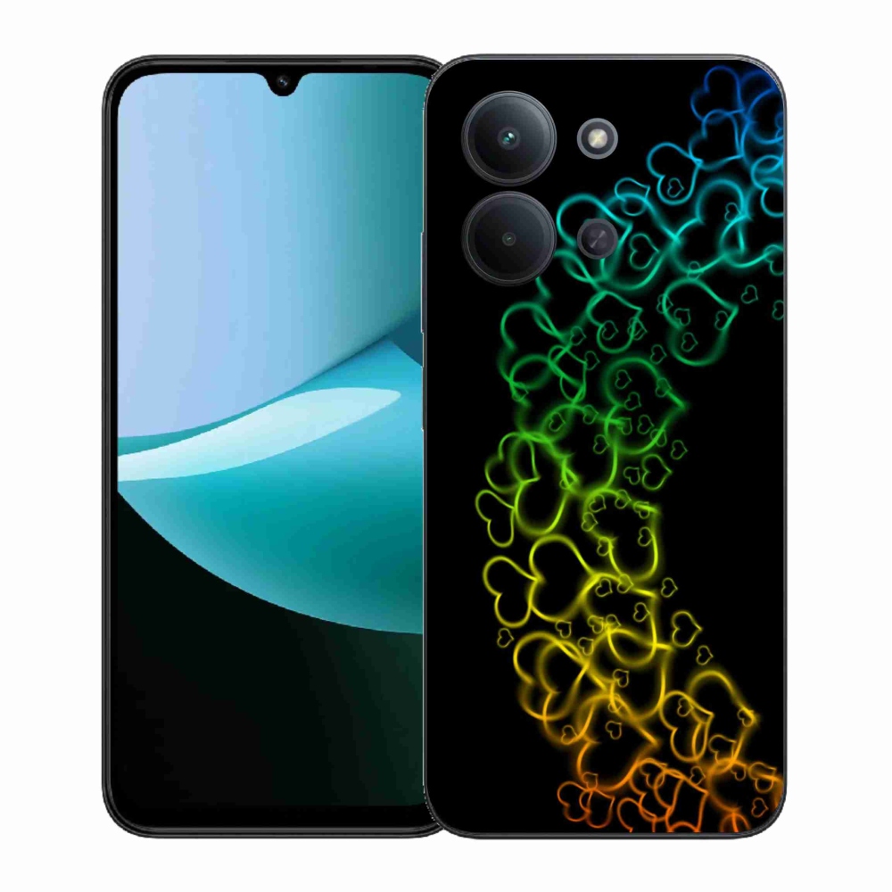 Gél borítás mmCase a Xiaomi Redmi 15C 4G (171mm)/Poco C85 4G (171mm) - színes szívek