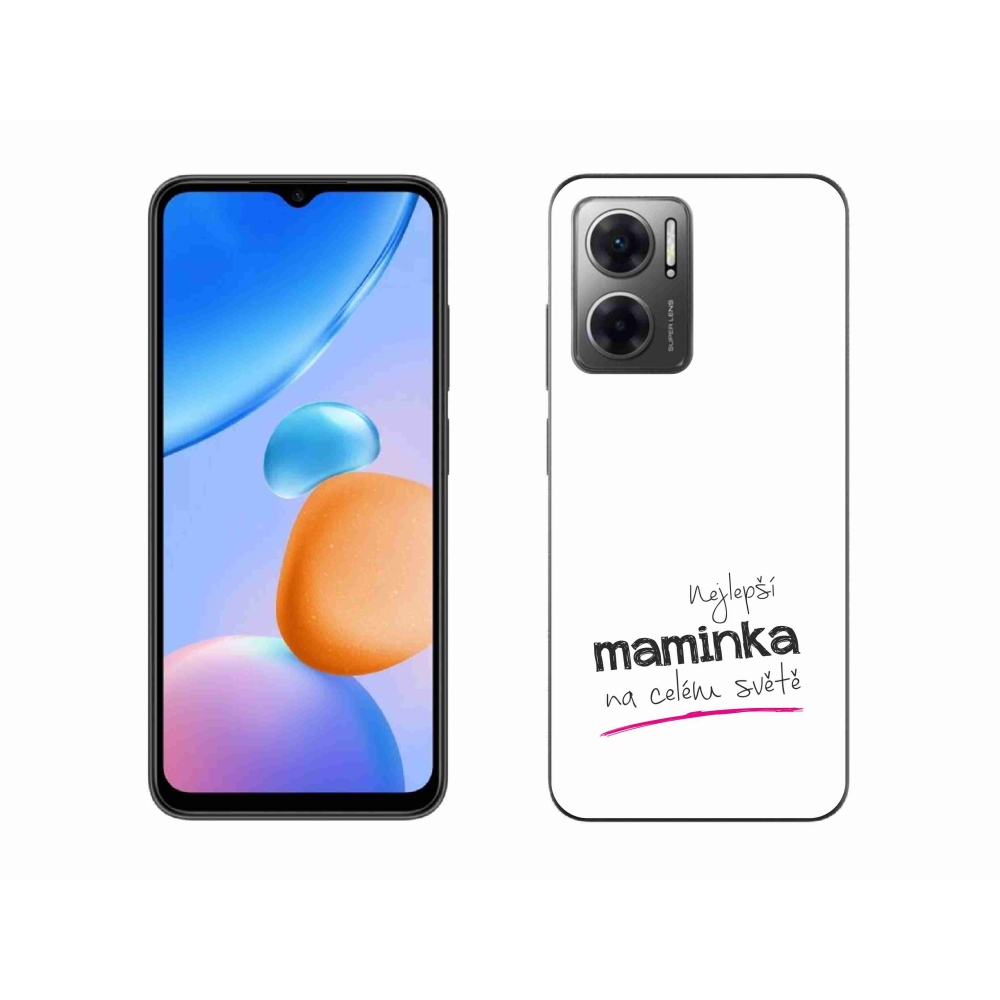 Gél borító mmCase a Xiaomi Redmi 10 5G - legjobb anya 4 fehér háttérrel