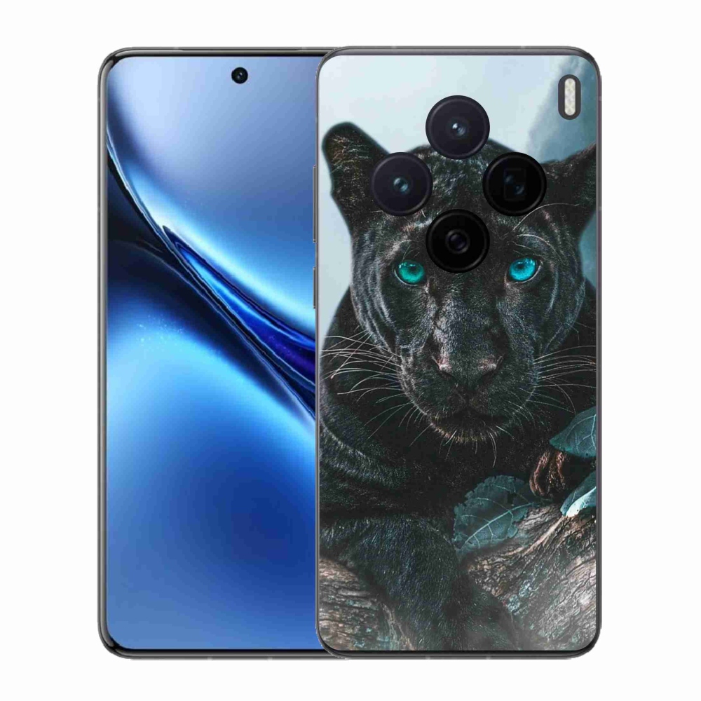 Zselés borítás mmCase a Vivo X200 5G készülékhez - fekete párduc