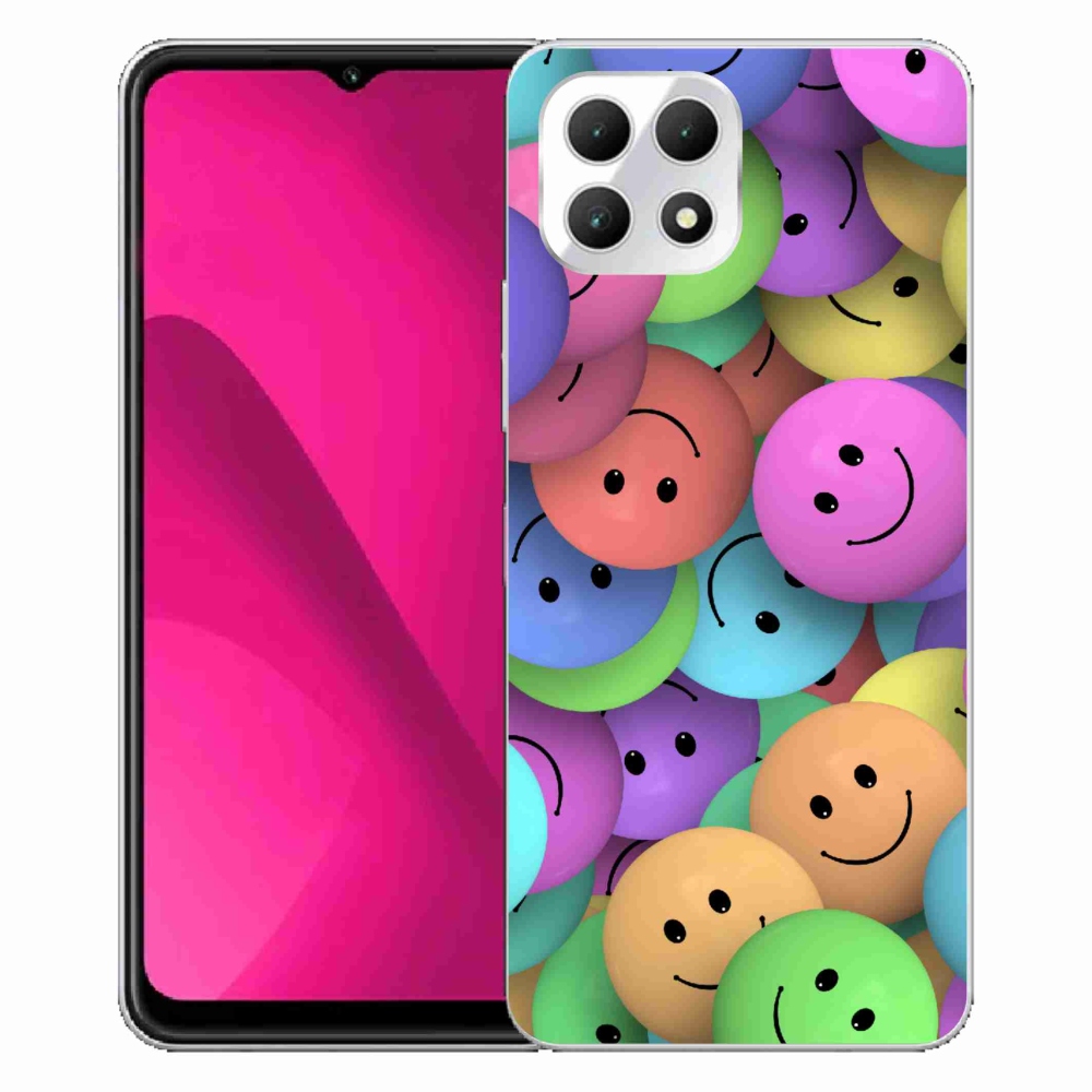 Zselés borítás mmCase a T-Mobile T Phone 2 készülékhez - színes smiley-k