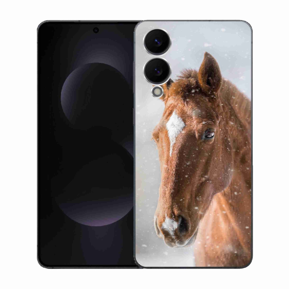 Zselés borítás mmCase Samsung Galaxy S25 Edge - barna ló 2