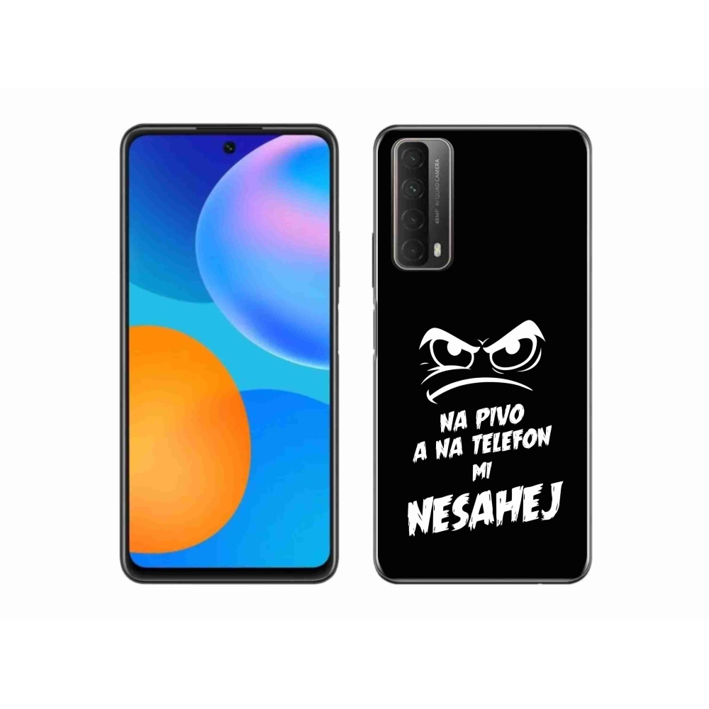 Gél borítás mmCase a Huawei P Smart (2021) - sör motívum 2 fekete háttérrel