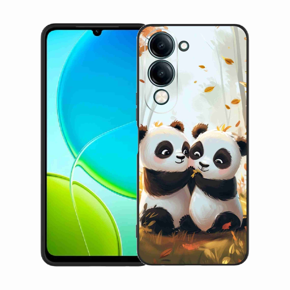 Gél borító mmCase a Vivo Y29s 5G-hez - pandák