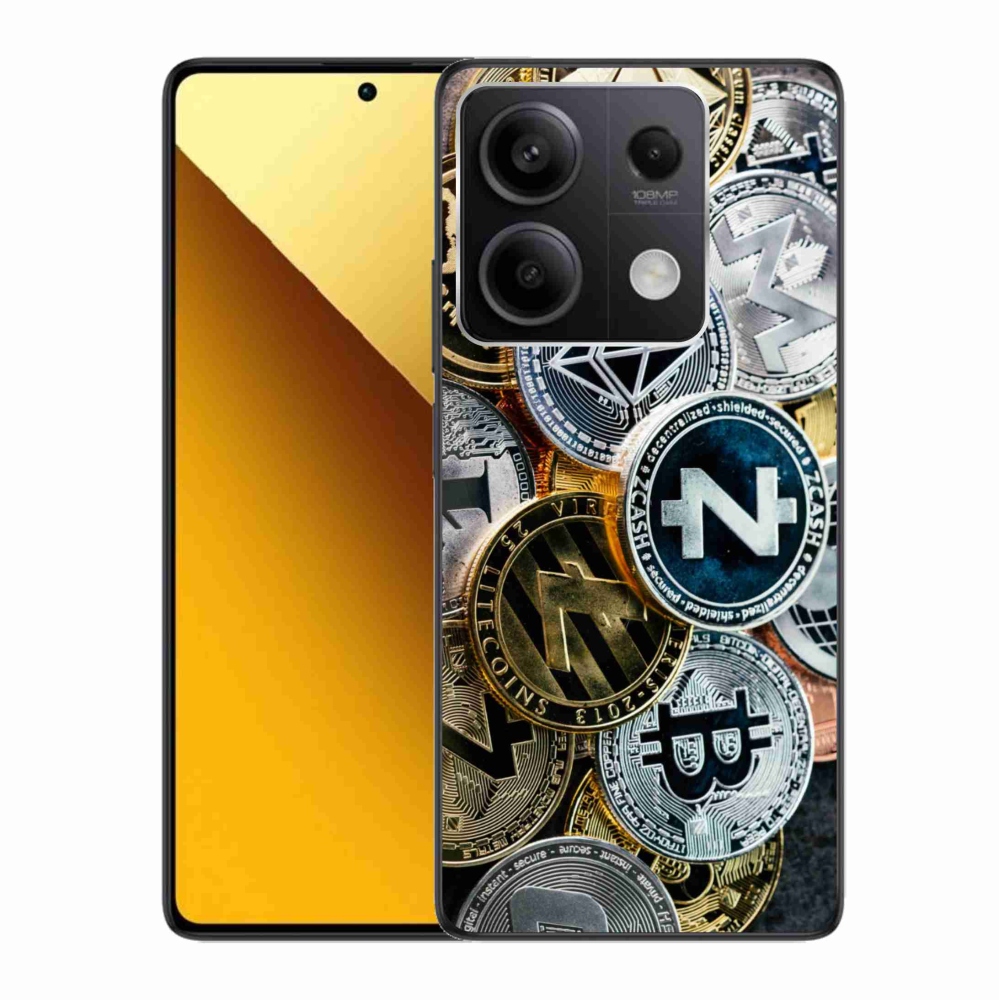 Gél borítás mmCase a Xiaomi Redmi Note 13 5G számára - kriptovaluták
