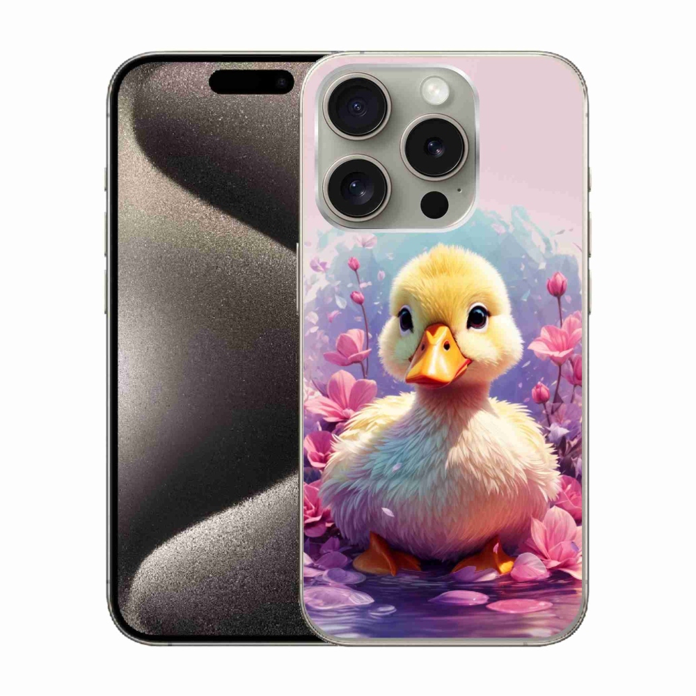 Zselés borítás mmCase iPhone 15 Pro készülékhez - kacsa