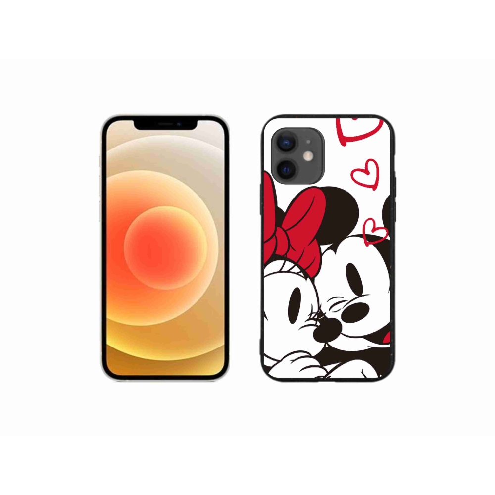 Gél borítás mmCase iPhone 12 mini készülékhez - minnie és mickey