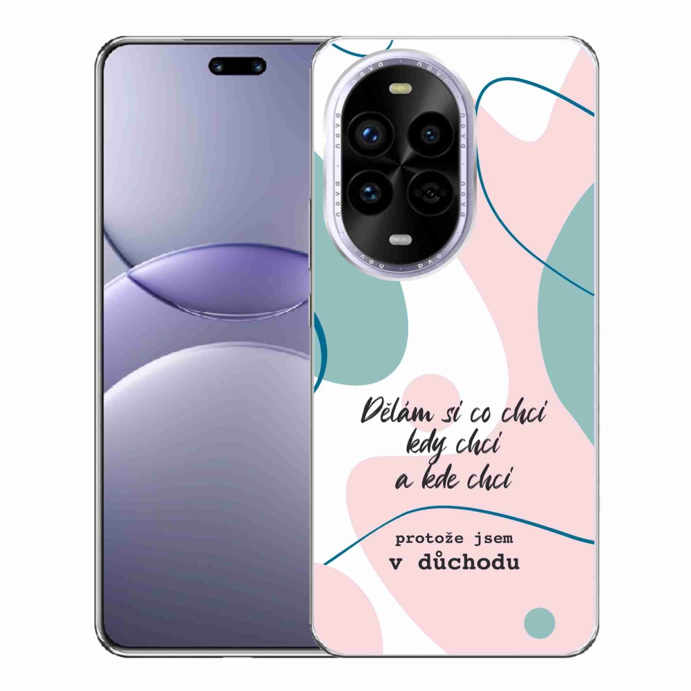 Gél borító mmCase a Huawei Nova 13 Pro 5G készülékhez - vicces szöveg 10 fehér háttér