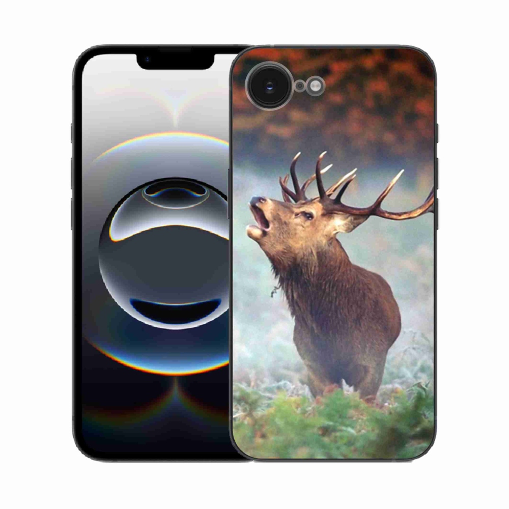 Zselés borítás mmCase iPhone 16e készülékhez - szarvas 2
