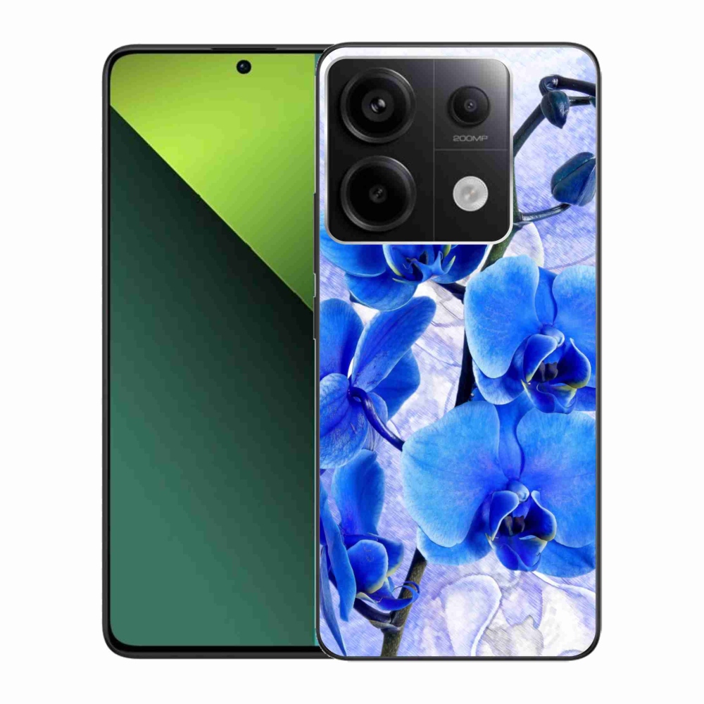 Gél borítás mmCase a Xiaomi Redmi Note 13 Pro 5G/Poco X6 5G számára - kék virágok