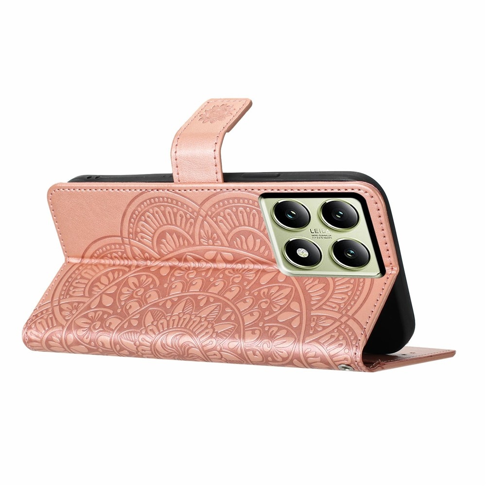 Mandala könyv tok Xiaomi 15T Pro-hoz - rózsaarany