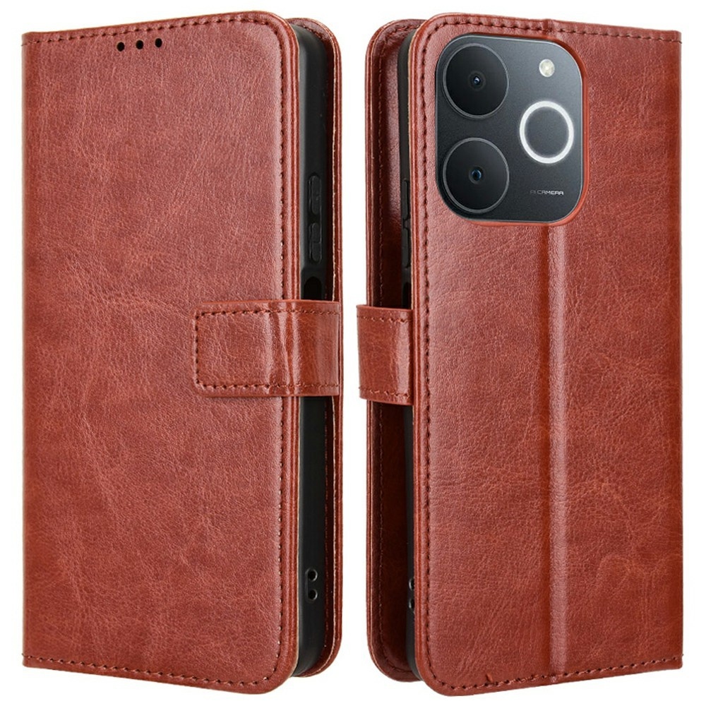 Őrült könyvtáska Realme Note 70T-hez - barna