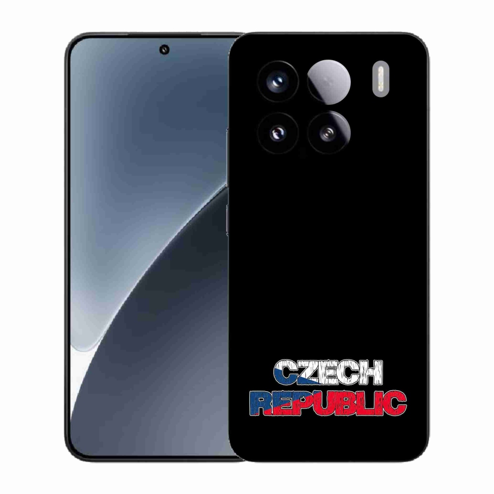 Gél borítás mmCase a Xiaomi 15 - Csehország fekete háttérrel