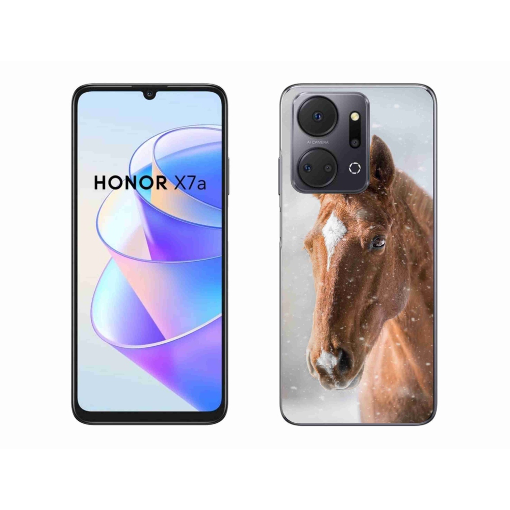 Zselés borítás mmCase a Honor X7a készülékhez - barna ló 2