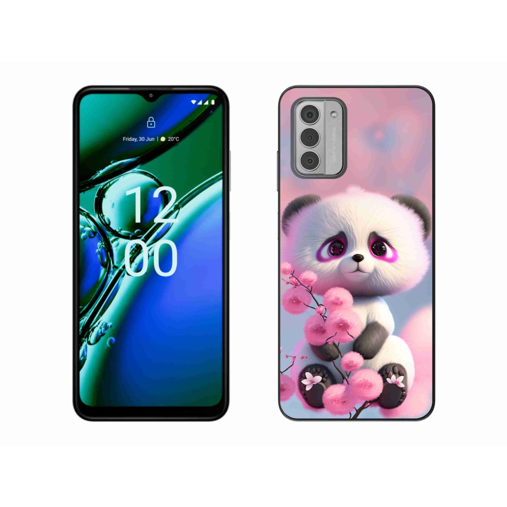 Zselés borítás mmCase a Nokia G42 készülékhez - aranyos panda 1