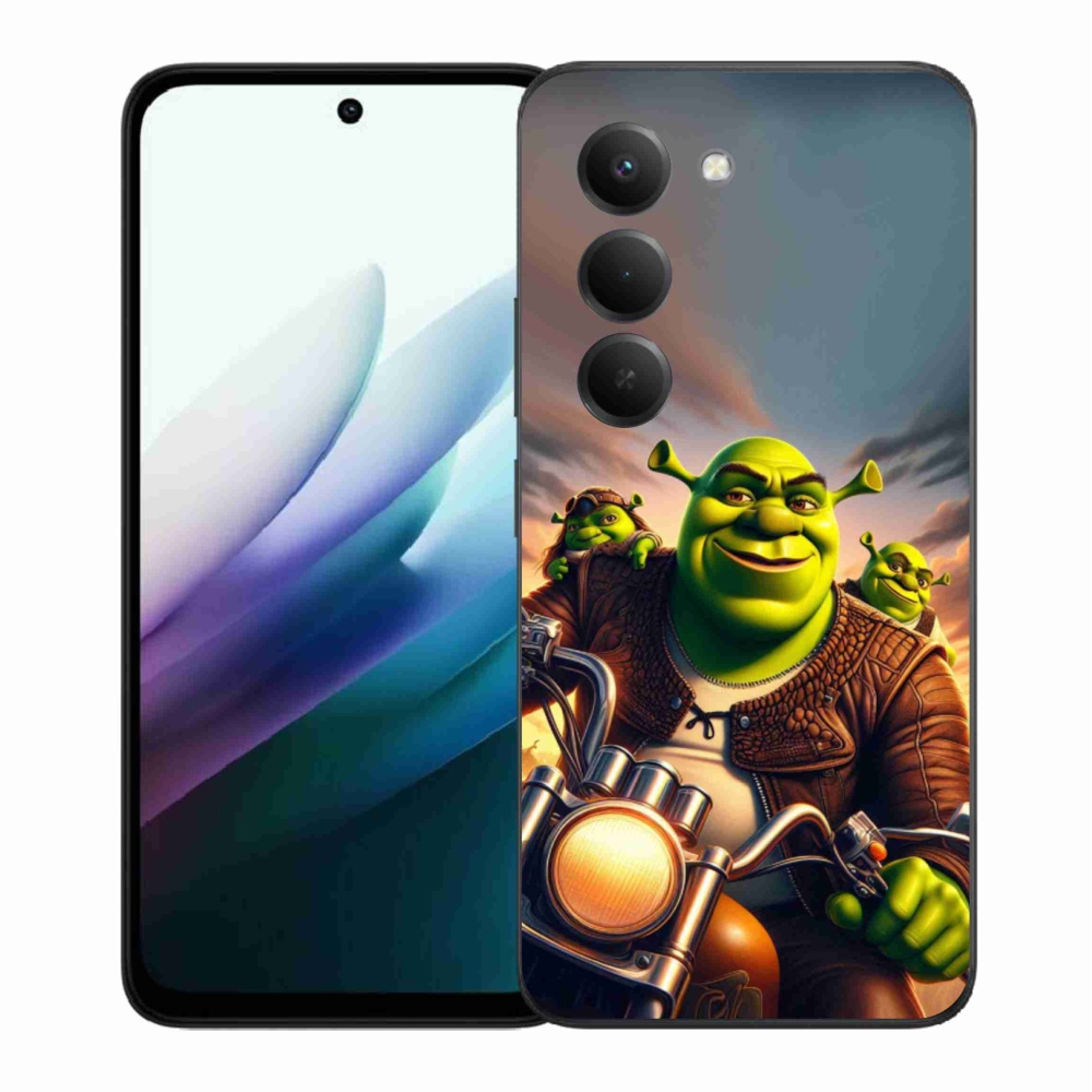Gél borítás mmCase a Xiaomi Redmi 15 4G/5G (171mm) - shrek egy motorkerékpárral