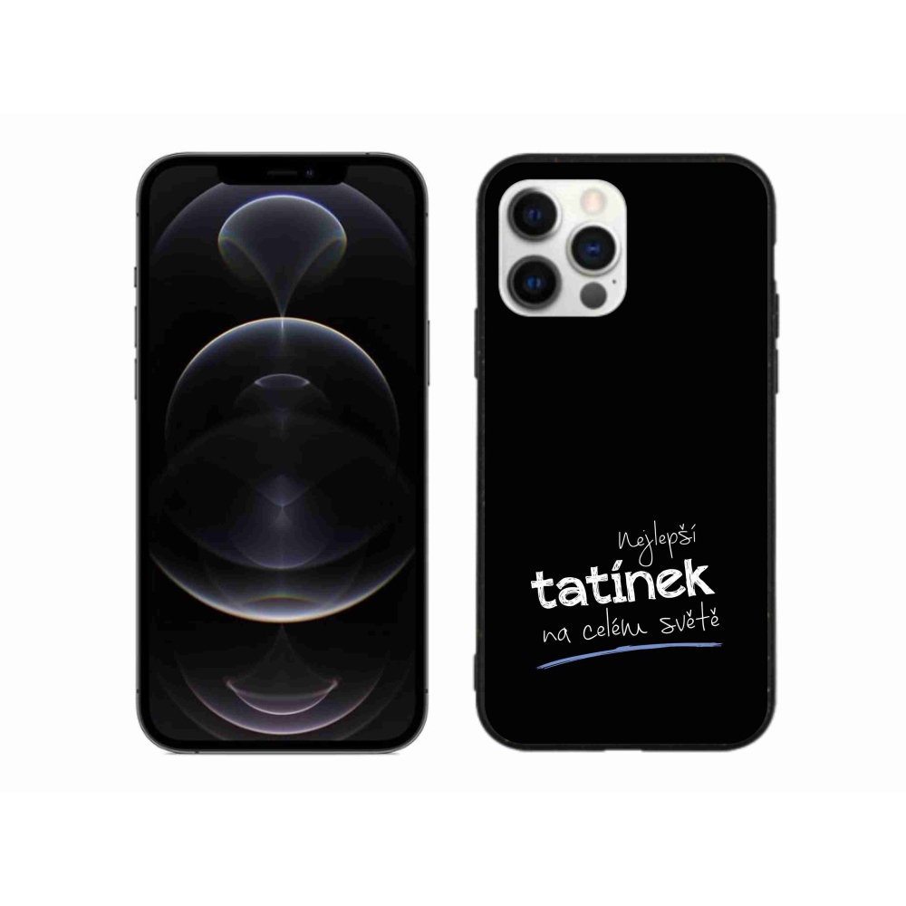 Gél borítás mmCase iPhone 12 Pro Max készülékhez - Best Daddy 4 fekete háttér