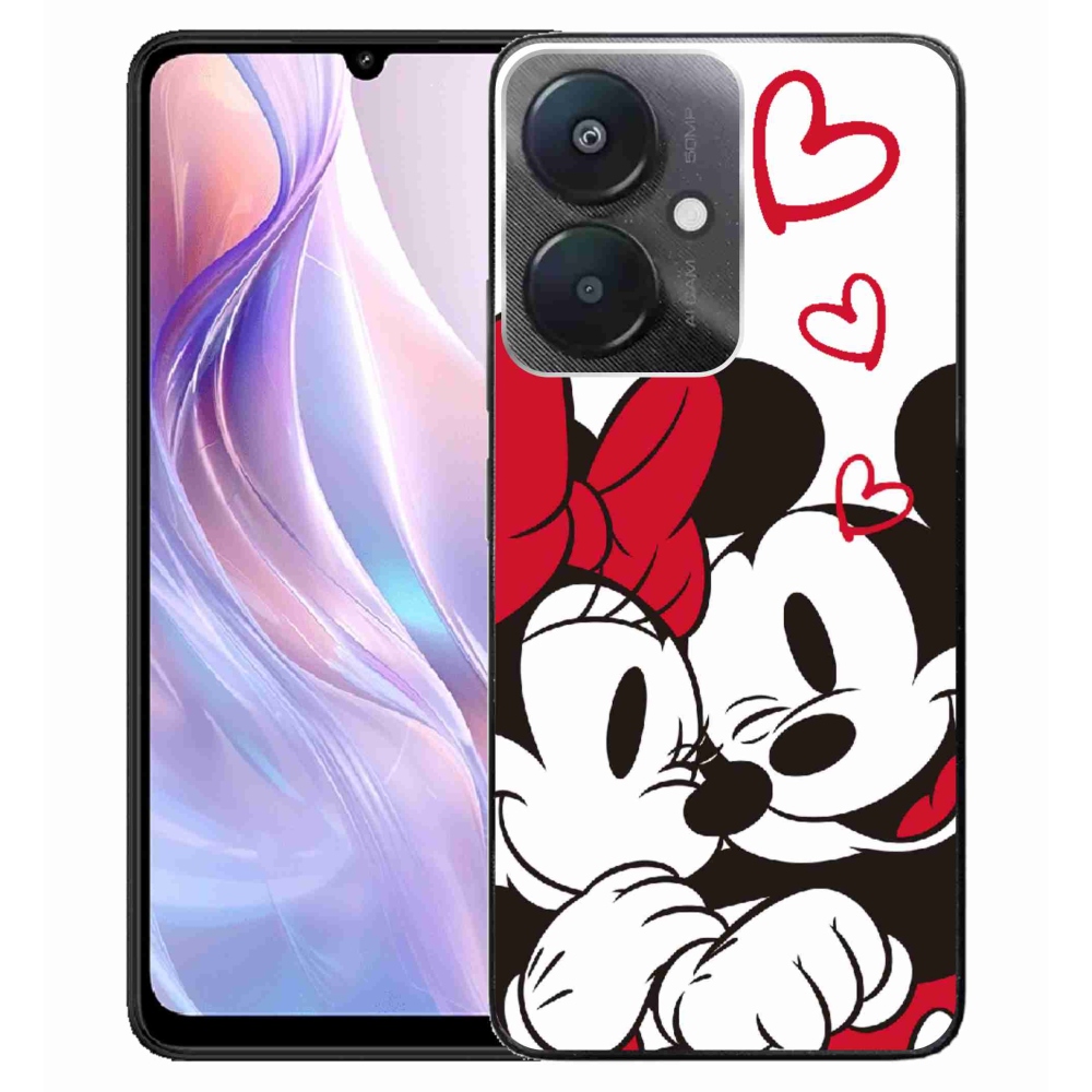 Gél borító mmCase a Xiaomi Redmi 13C 5G-hez - minnie és mickey
