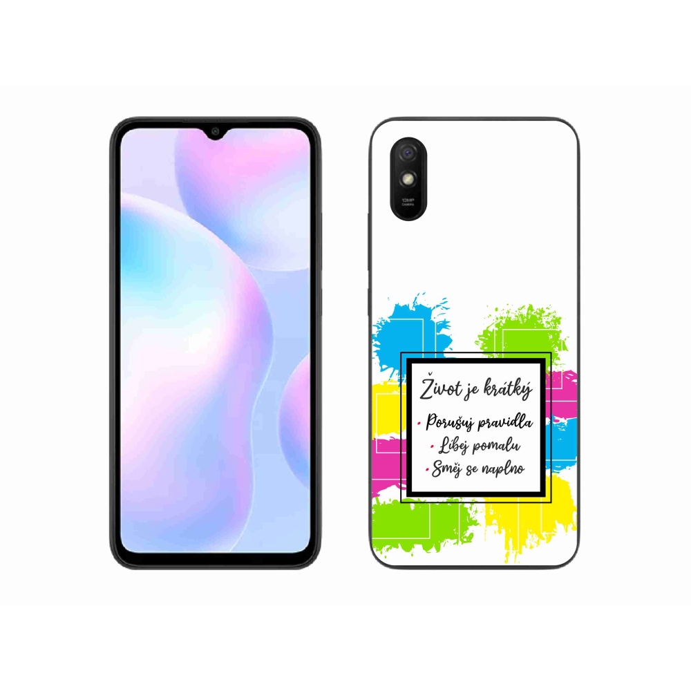 Gél borító mmCase a Xiaomi Redmi 9AT - idézet 5 fehér háttérrel