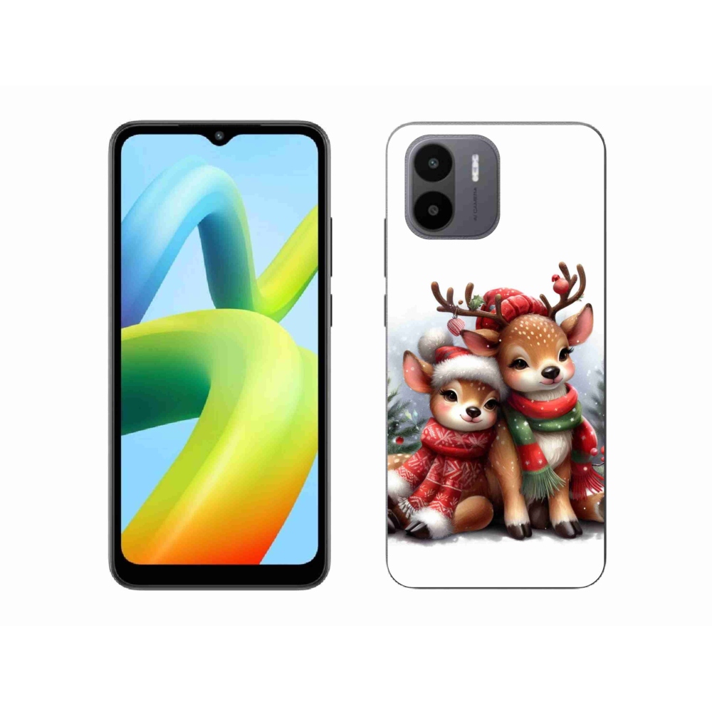 Gél borítás mmCase a Xiaomi Redmi A1/Redmi A2 - karácsonyi rénszarvashoz