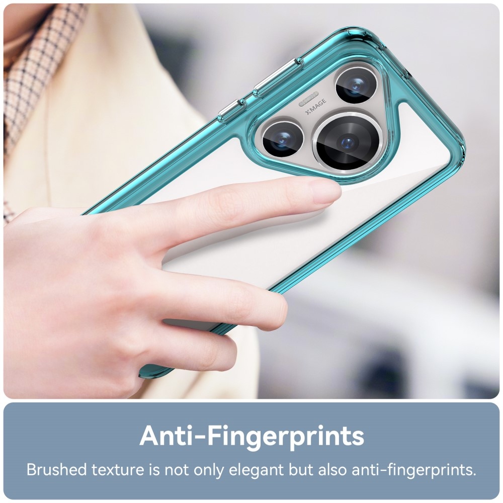 Gél tok fix hátlappal a Huawei Pura 70 Pro készülékhez - világoskék színben