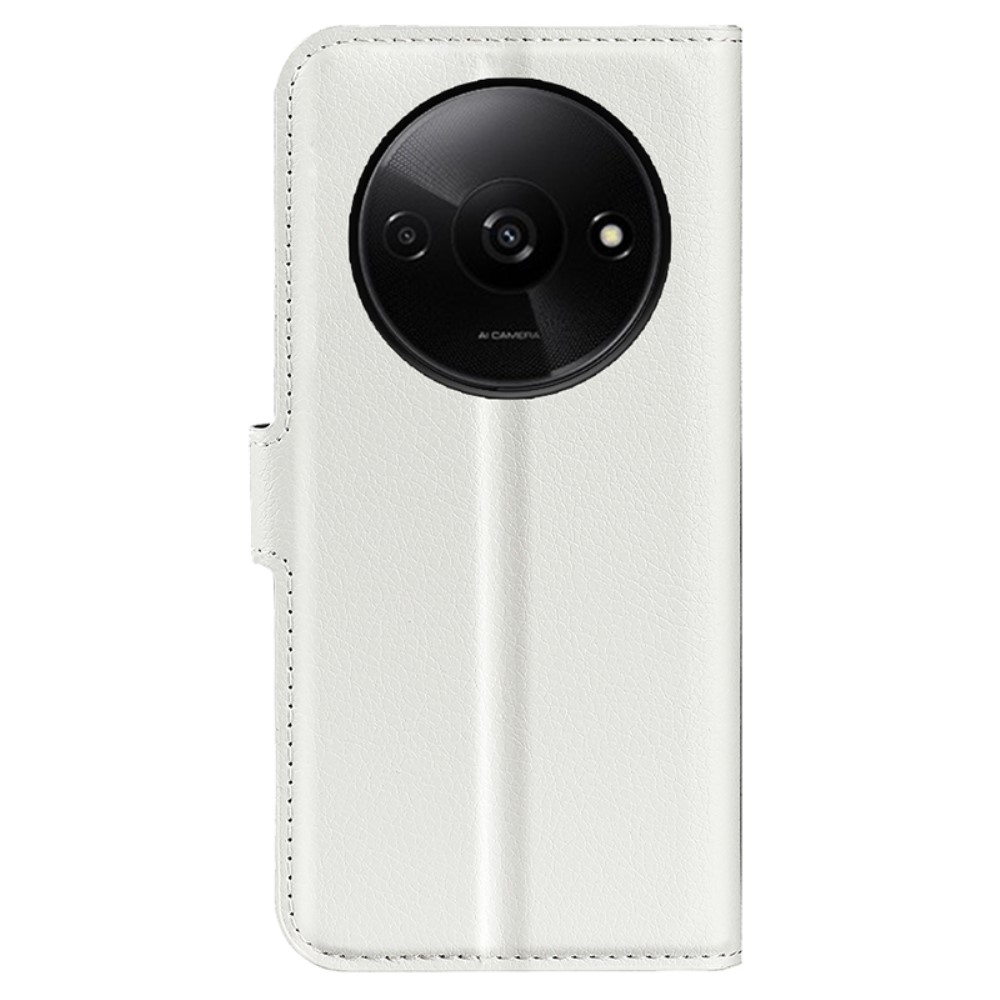 Litchi könyv tok Xiaomi Redmi A3-hoz - fehér
