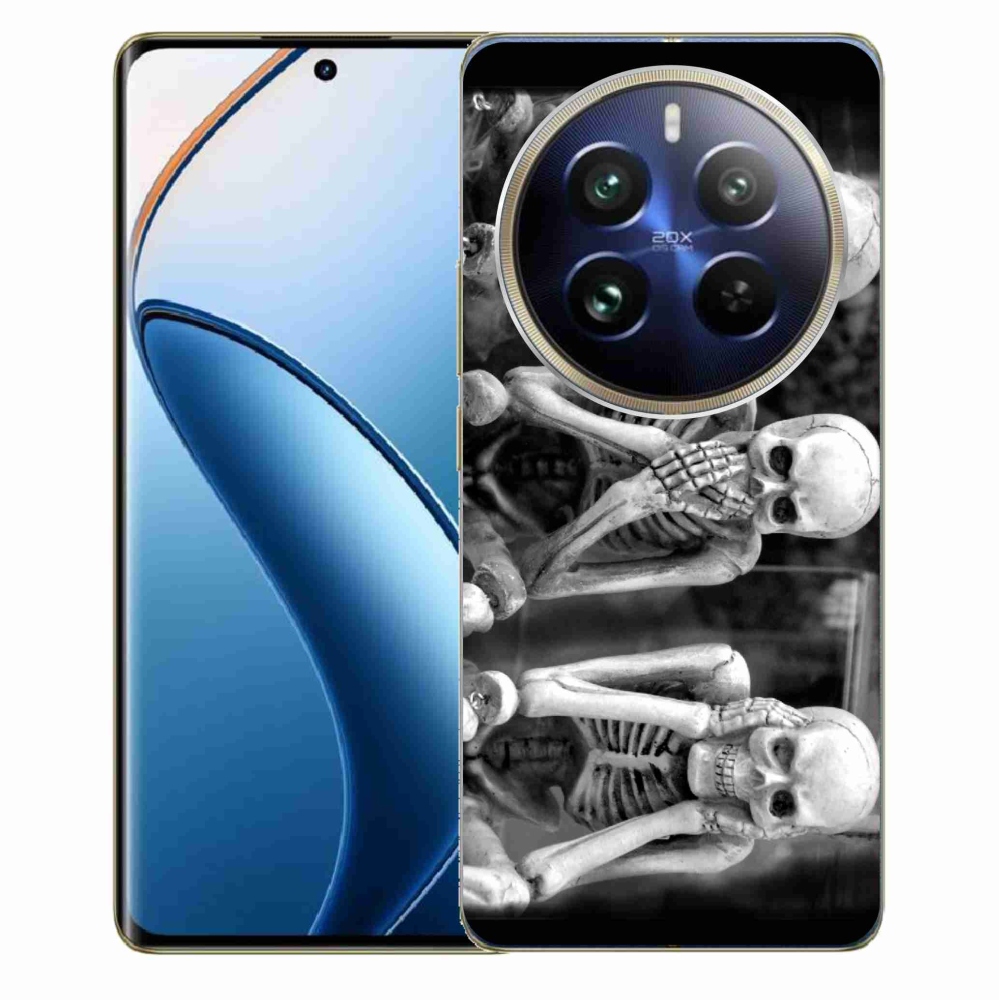 Zselés borítás mmCase a Realme 12 Pro 5G/12 Pro+ 5G - csontvázak számára