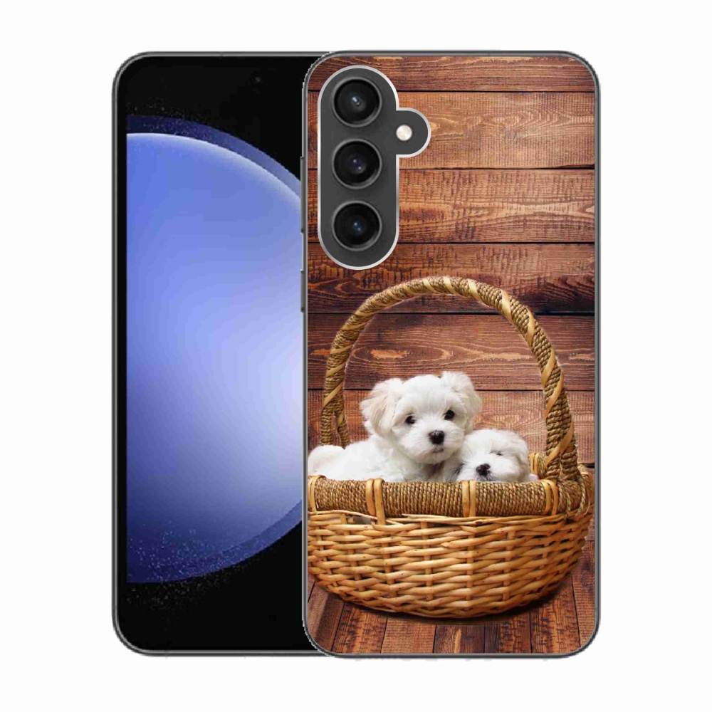 Zselés borítás mmCase Samsung Galaxy S23 FE - kölyökkutyákhoz