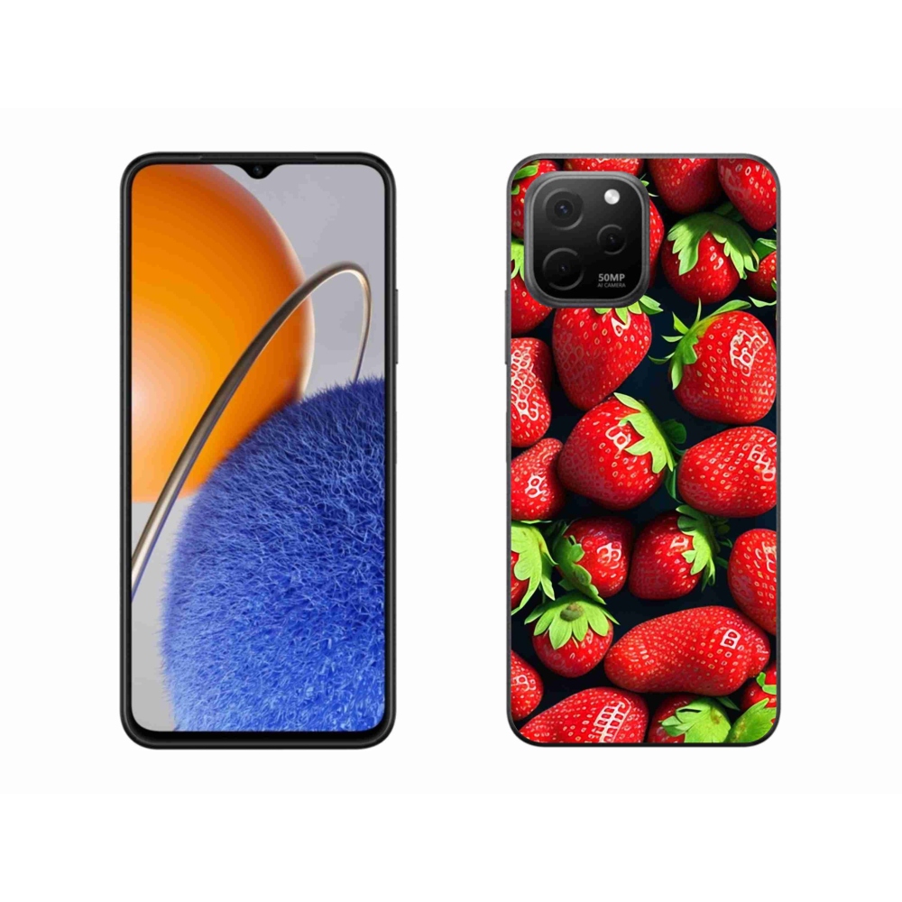 Gél borítás mmCase a Huawei Nova Y61 készülékhez - eper