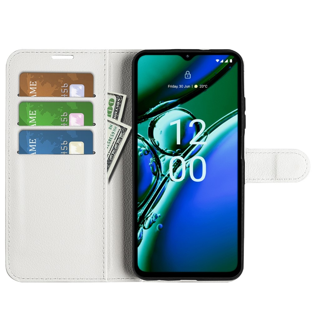 Litchi könyvtáska Nokia G42 készülékhez - fehér