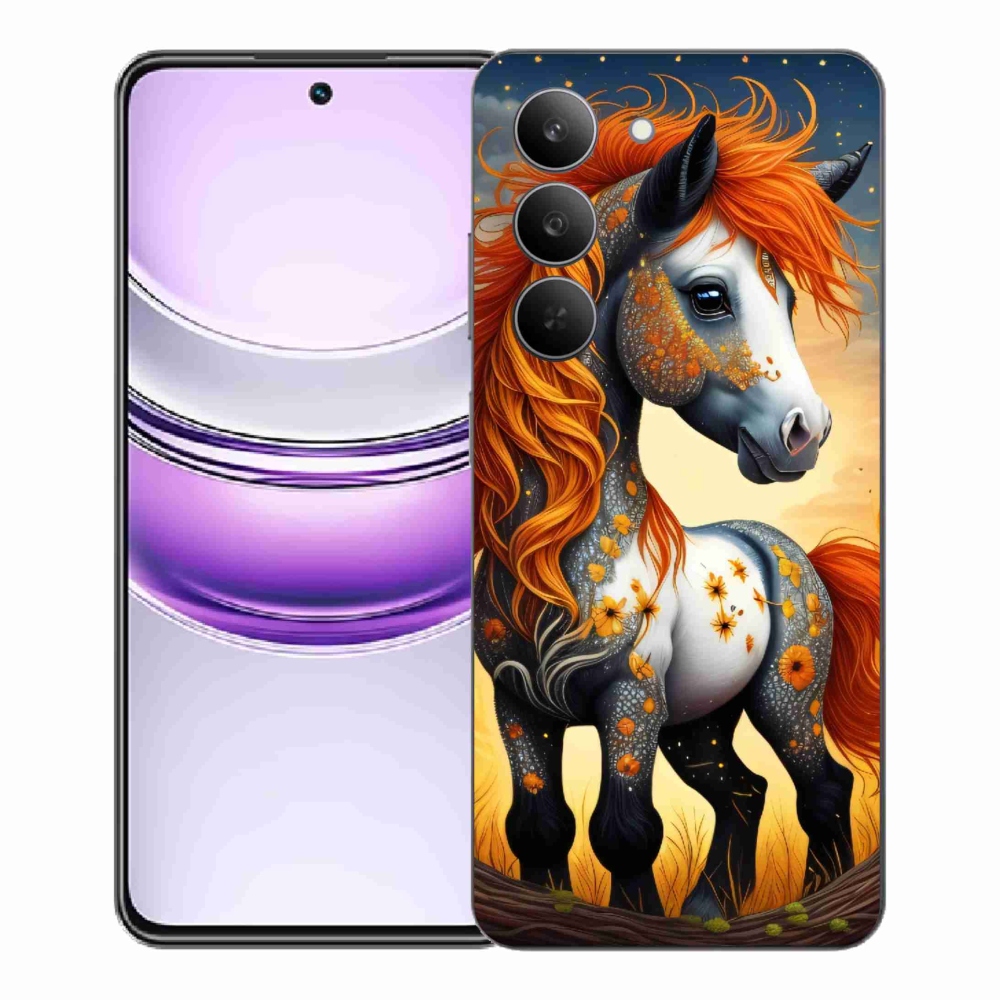 Zselés borítás mmCase a Realme 14x 5G készülékhez - színes póni