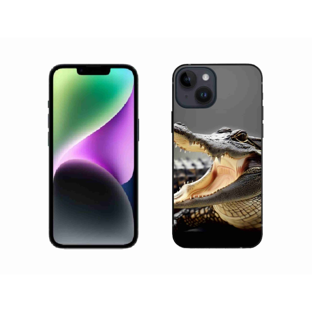 Zselés borítás mmCase iPhone 14 készülékhez - krokodil