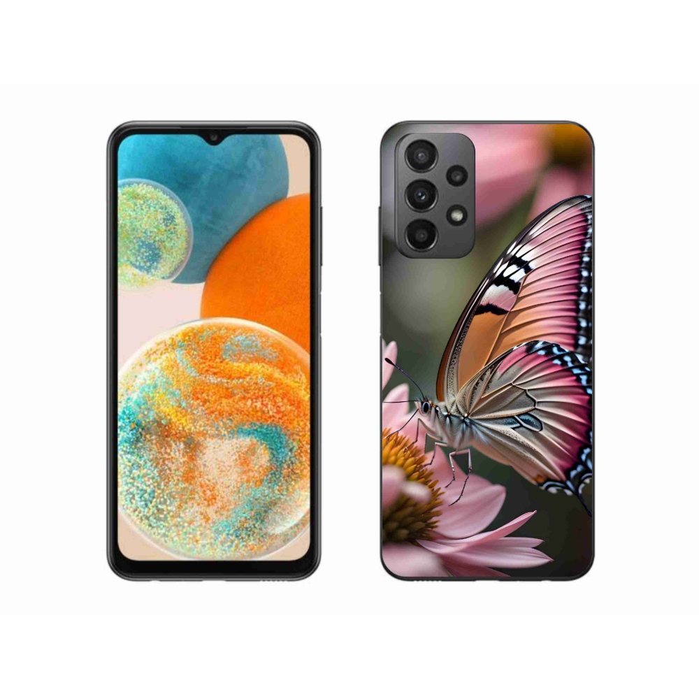 Zselés borítás mmCase Samsung Galaxy A23 4G/5G - színes pillangó