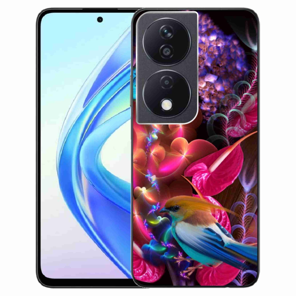 Zselés borítás mmCase a Honor X7b/Honor 90 Smart készülékhez - színes virágok