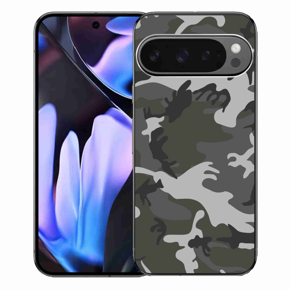 Zselés borítás mmCase a Google Pixel 9 Pro XL-hez - terepszínű mintával