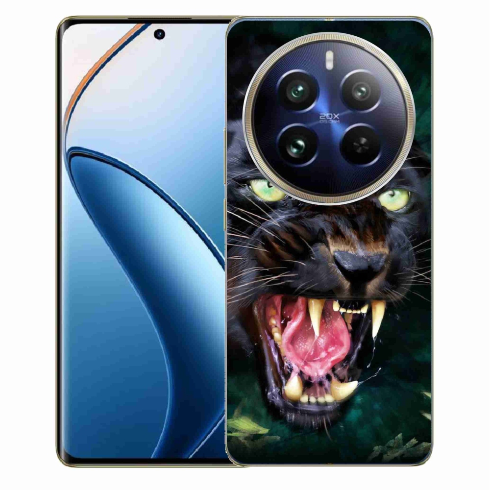 Gél borítás mmCase a Realme 12 Pro 5G/12 Pro+ 5G - dühös fekete párduchoz