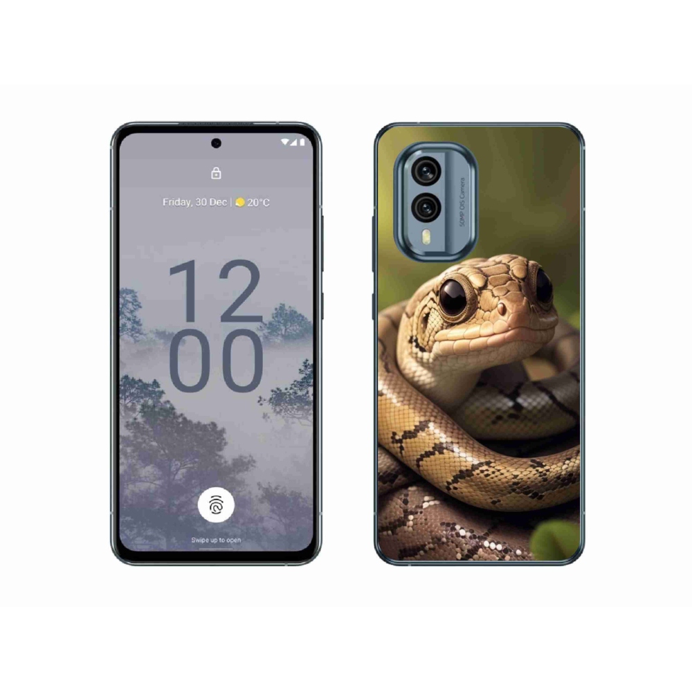 Zselés borító mmCase a Nokia X30 5G készülékhez - kígyó 1