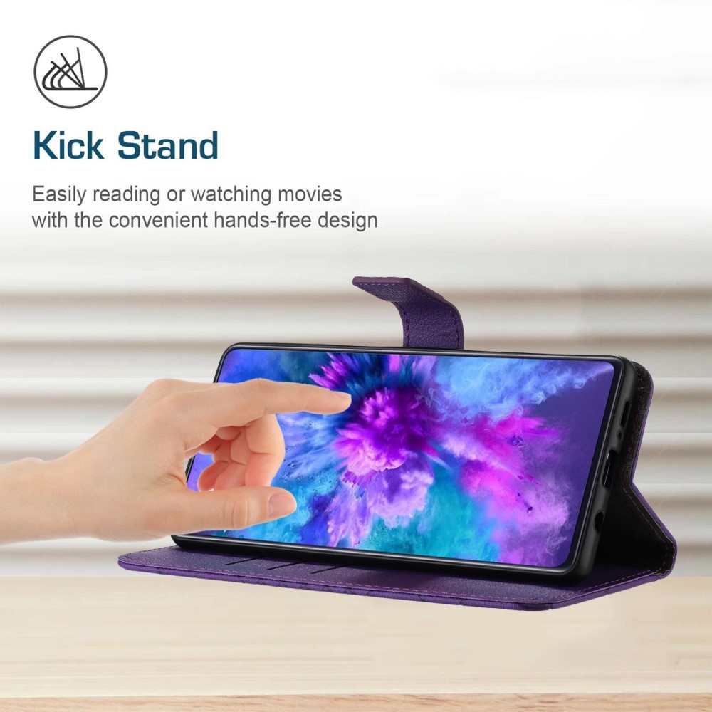 Fóliás könyvtáska Xiaomi Redmi A5 (173.45x79.35x8.45mm) - lila