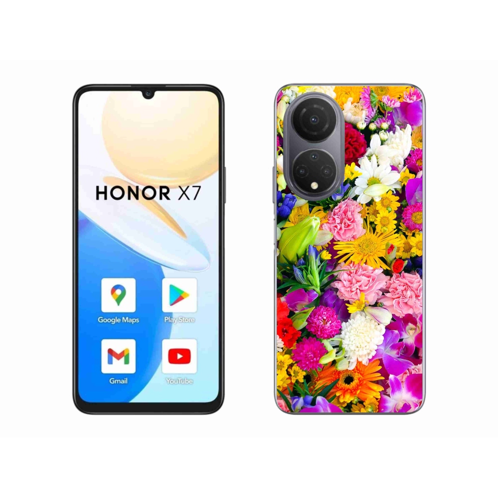 Zselés borítás mmCase a Honor X7-hez - virág 12