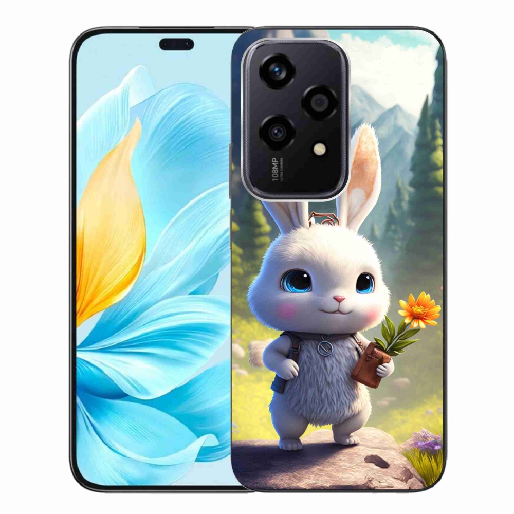 Zselés borítás mmCase a Honor 200 Lite 5G számára - aranyos nyuszi