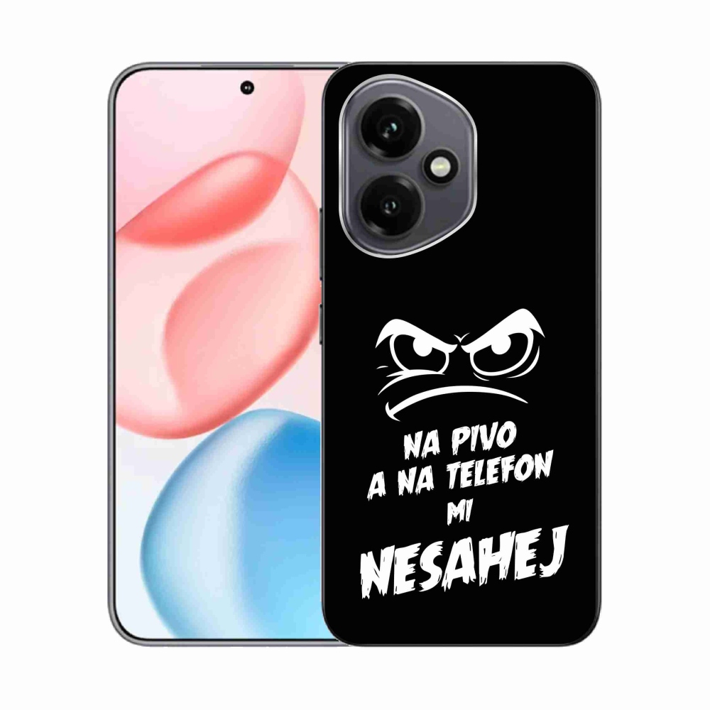 Zselés borító mmCase a Honor 400-hoz - sör motívum 2 fekete háttérrel