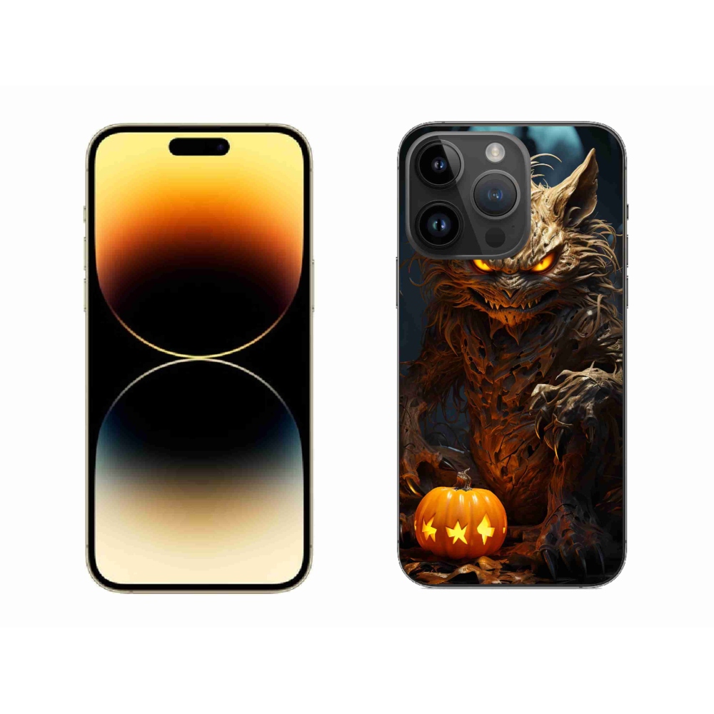 Zselés borítás mmCase iPhone 14 Pro Max készülékhez - Halloween szörnyeteg