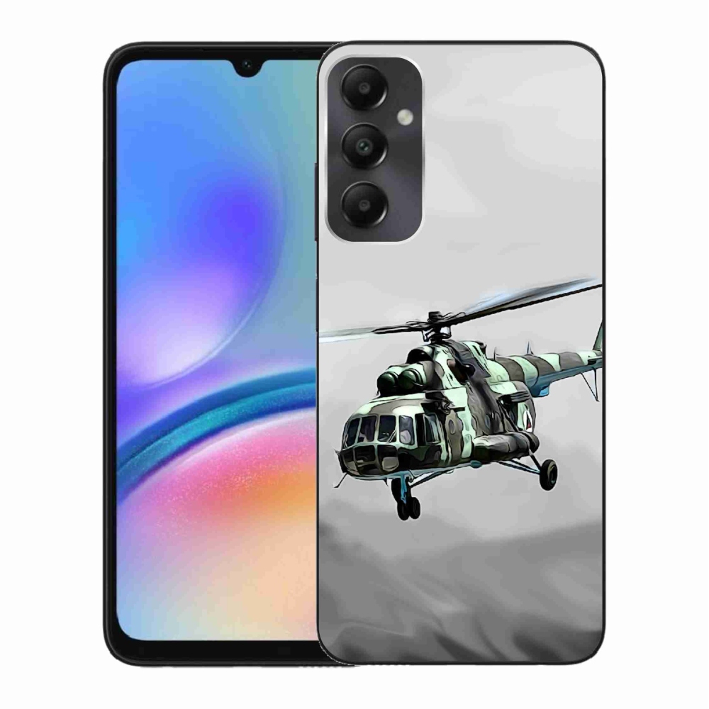Zselés borítás mmCase Samsung Galaxy A05s készülékhez - katonai helikopter