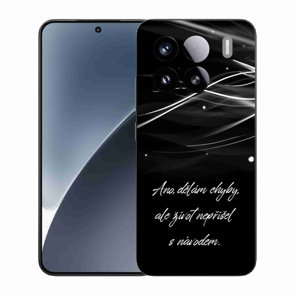 Gél borító mmCase a Xiaomi 15-öshöz - idézem fekete háttérrel