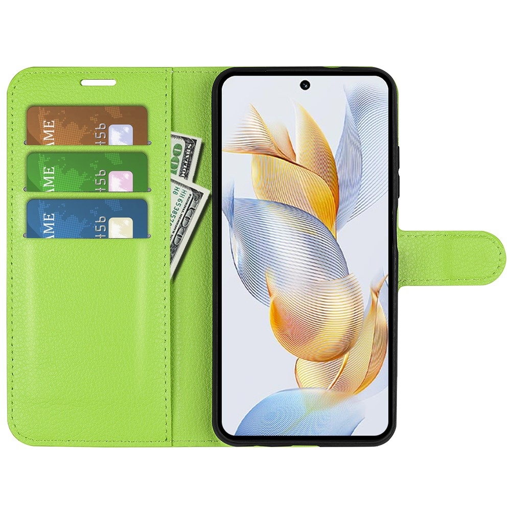 Litchi könyvtáska Honor 90-hez - zöld