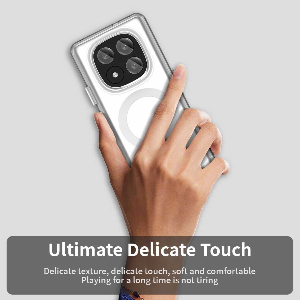 Candy zselés tok MagSafe-val Xiaomi Redmi Note 14 Pro+ 5G - fehér