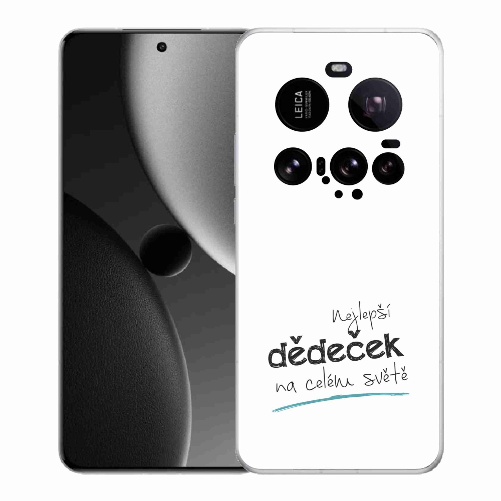 Gél borító mmCase a Xiaomi 15 Ultra - a legjobb nagypapa 3 fehér háttérrel