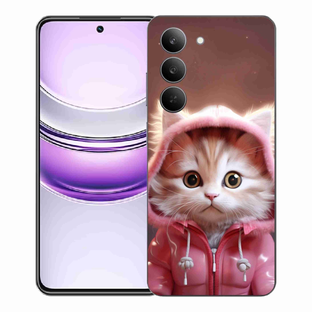 Gél borító mmCase a Realme 14x 5G készülékhez - aranyos cica 3