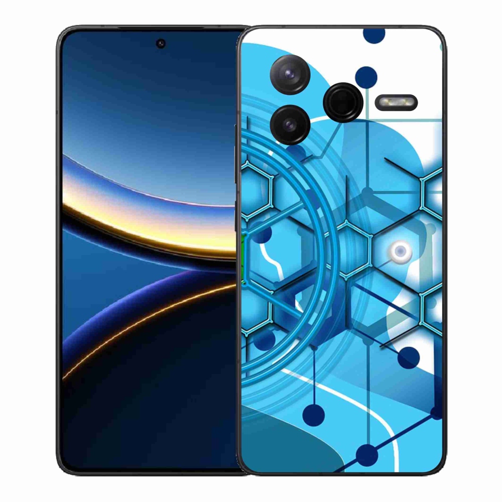 Gél borítás mmCase a Xiaomi Poco F7 Pro számára - absztrakt minta 2