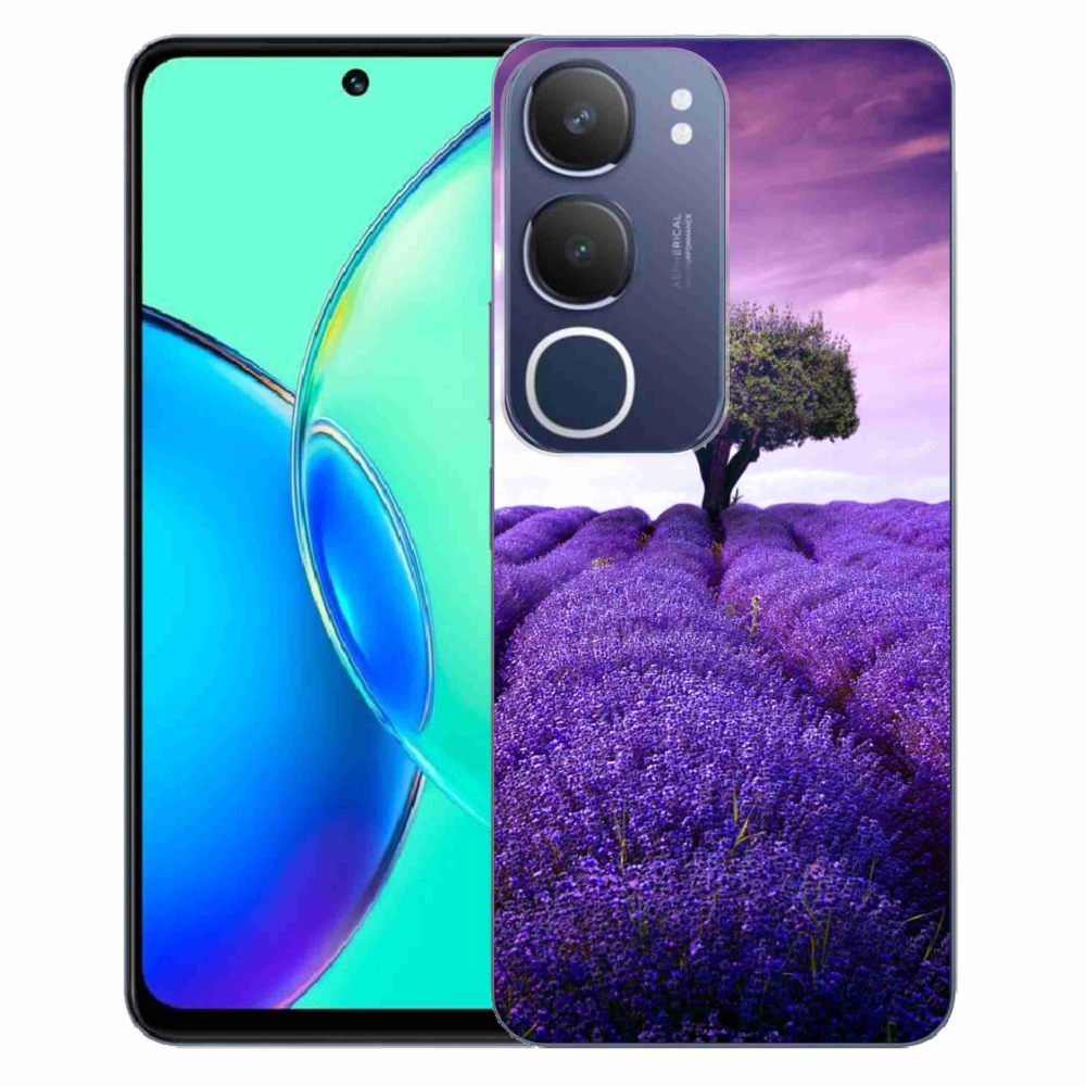 Gél borítás mmCase Vivo Y19s készülékhez - levendula rét