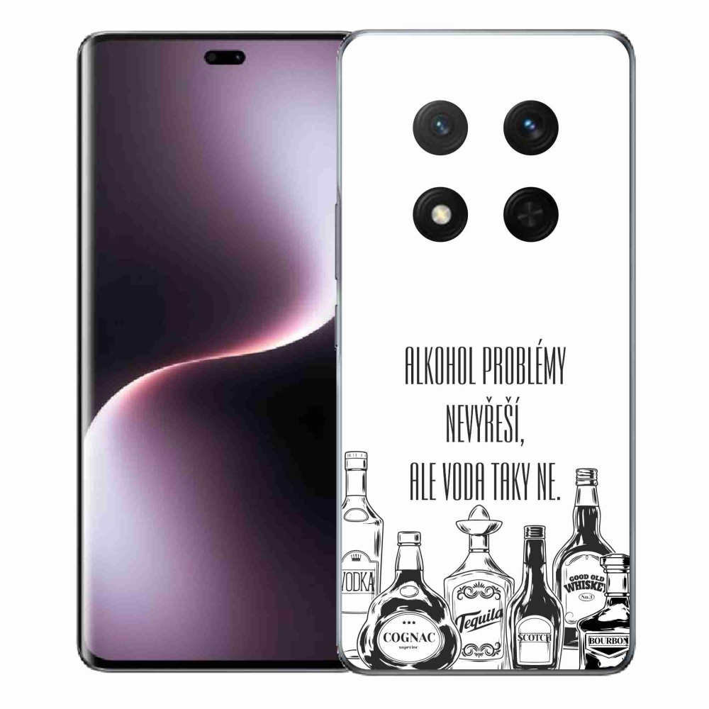 Gél borító mmCase a Honor Magic 7 Lite 5G készülékhez - vicces szöveg fehér háttérrel